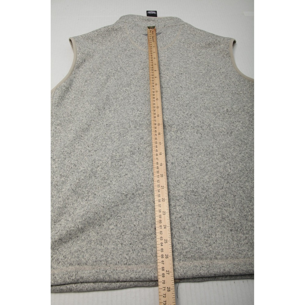 Straight Down Carmel Vest Womens XL Gray Fleece Soft Full Zip Pockets Golf - Picture 11 of 13